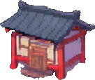 Ninja Village Building B - 136x114 pixel art sprite