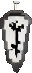 Objeto del detective noir A — sprite pixel art 64×144