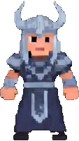 Personnage de mythologie nordique B — sprite pixel art 113×200