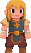 Personnage B de l'Oasis du Désert — sprite pixel art 109×185
