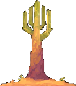 Desert Oasis Prop D - 256x384 pixel art sprite