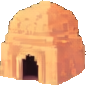 Desert Oasis Building A - 86x85 pixel art sprite