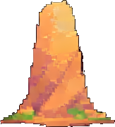 Desert Oasis Structure C - 256x384 pixel art sprite