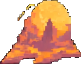 Desert Oasis Tile A - 256x384 pixel art sprite