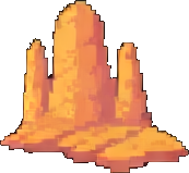 Desert Oasis Tile D - 256x384 pixel art sprite