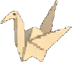 Origami Wald Effekt A — 145×125 Pixel-Art-Sprite
