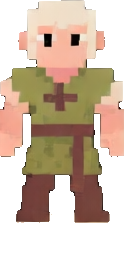 Personaje de Papel C — sprite pixel art 124×257