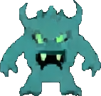 Paper Cutout Enemy C - 142x135 pixel art sprite