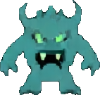Papierausschnitt Feind C — 142×135 Pixel-Art-Sprite