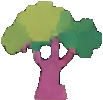 Paper Cutout Environment C - 103x100 pixel art sprite