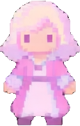 Personagem de Pastel Dreamland A — sprite pixel art 115×180