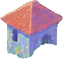 ピクセル印象派建物B — 125×117 ピクセルアートスプライト
