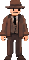 Pixel Noir Charakter A — 101×205 Pixel-Art-Sprite