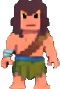 Prehistoric Character A - 86x126 pixel art sprite