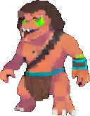 Prehistoric Enemy C - 128x165 pixel art sprite