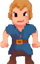 Personaje de prisión A — sprite pixel art 131×208
