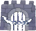 Gefängnisgebäude B — 121×106 Pixel-Art-Sprite