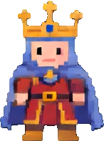 Personagem A do Palácio Real — sprite pixel art 146×198