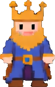 Personagem C do Palácio Real — sprite pixel art 113×179