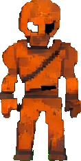 Personaje de la Apocalipsis del Óxido A — sprite pixel art 118×233