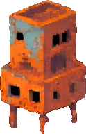 Rust Apocalypse Building A - 124x193 pixel art sprite