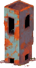 Rust Apocalypse Structure C - 116x218 pixel art sprite