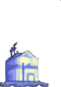 Sewer Building A - 256x384 pixel art sprite