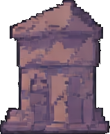 下水道の建物 B — 256×384 ピクセルアートスプライト