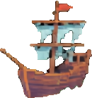 Shipwreck Environment A - 130x139 pixel art sprite
