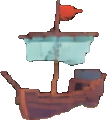 Entorno del naufragio C — sprite pixel art 107×120