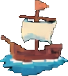 Skelett Gegenstand A — 98×110 Pixel-Art-Sprite