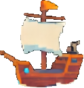 Objeto del naufragio B — sprite pixel art 124×129