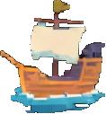 Shipwreck Prop C - 118x127 pixel art sprite