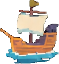 Objeto del naufragio C — sprite pixel art 118×127