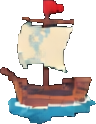 Shipwreck Prop D - 96x124 pixel art sprite