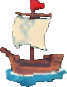 Objeto del naufragio D — sprite pixel art 96×124