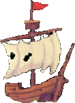 Estructura del naufragio C — sprite pixel art 110×151