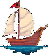 Carrel du naufrage B — sprite pixel art 256×384