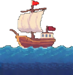 Shipwreck Tile C - 256x384 pixel art sprite