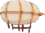 Personaje de Dirigible B — sprite pixel art 155×112