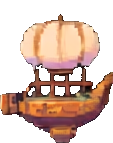 Effet du Dirigeable A — sprite pixel art 113×143