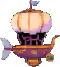 Effet du Dirigeable B — sprite pixel art 122×136