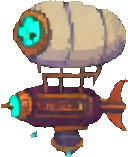 Airship Enemy B - 128x157 pixel art sprite