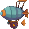 Objeto de nave A — sprite pixel art 103×102