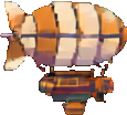 Objeto de nave C — sprite pixel art 115×104