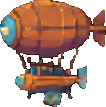 Airship Prop D - 106x107 pixel art sprite