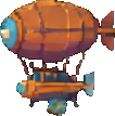 Objeto de nave D — sprite pixel art 106×107