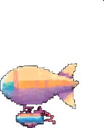 Airship Tile C - 256x384 pixel art sprite