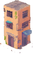 Slum District Environment C - 117x202 pixel art sprite