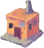 Objet du quartier A — sprite pixel art 91×100
